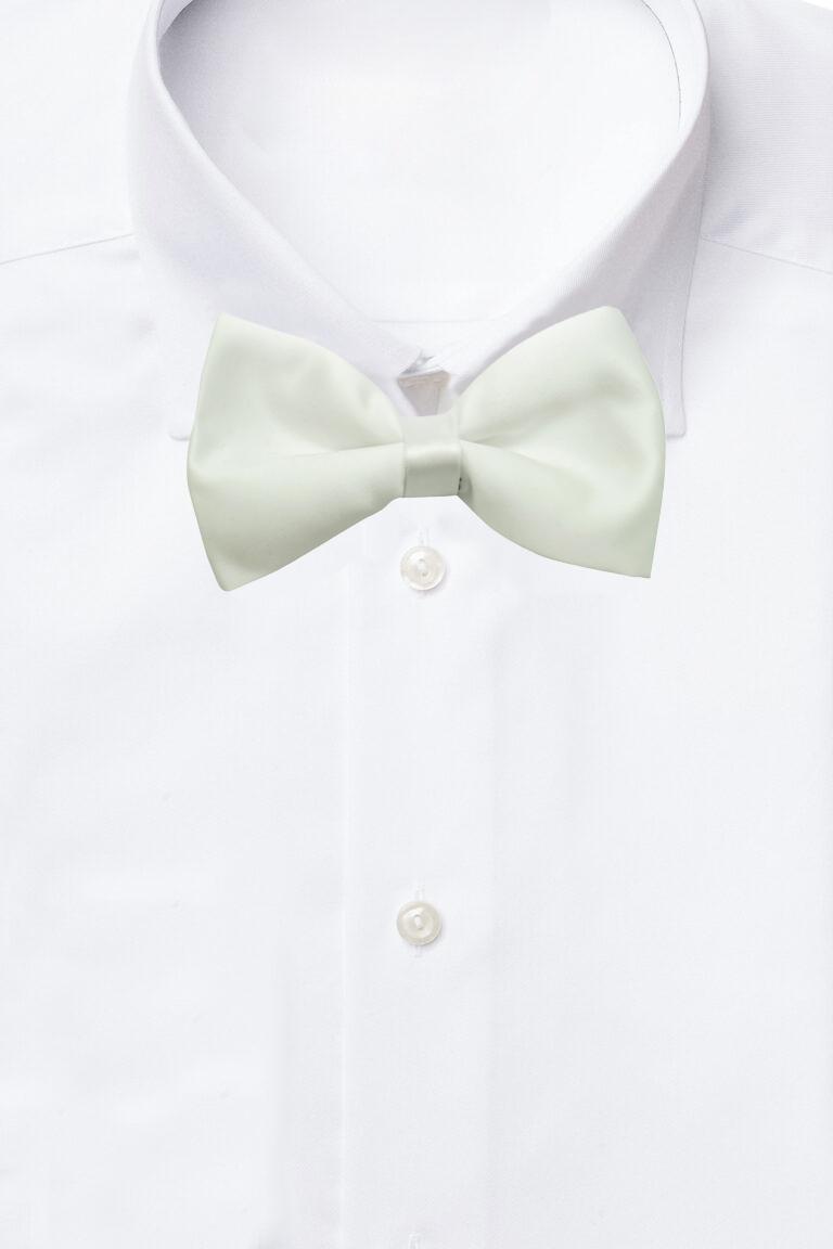 Buy White Poly bow Tie - the tie hub