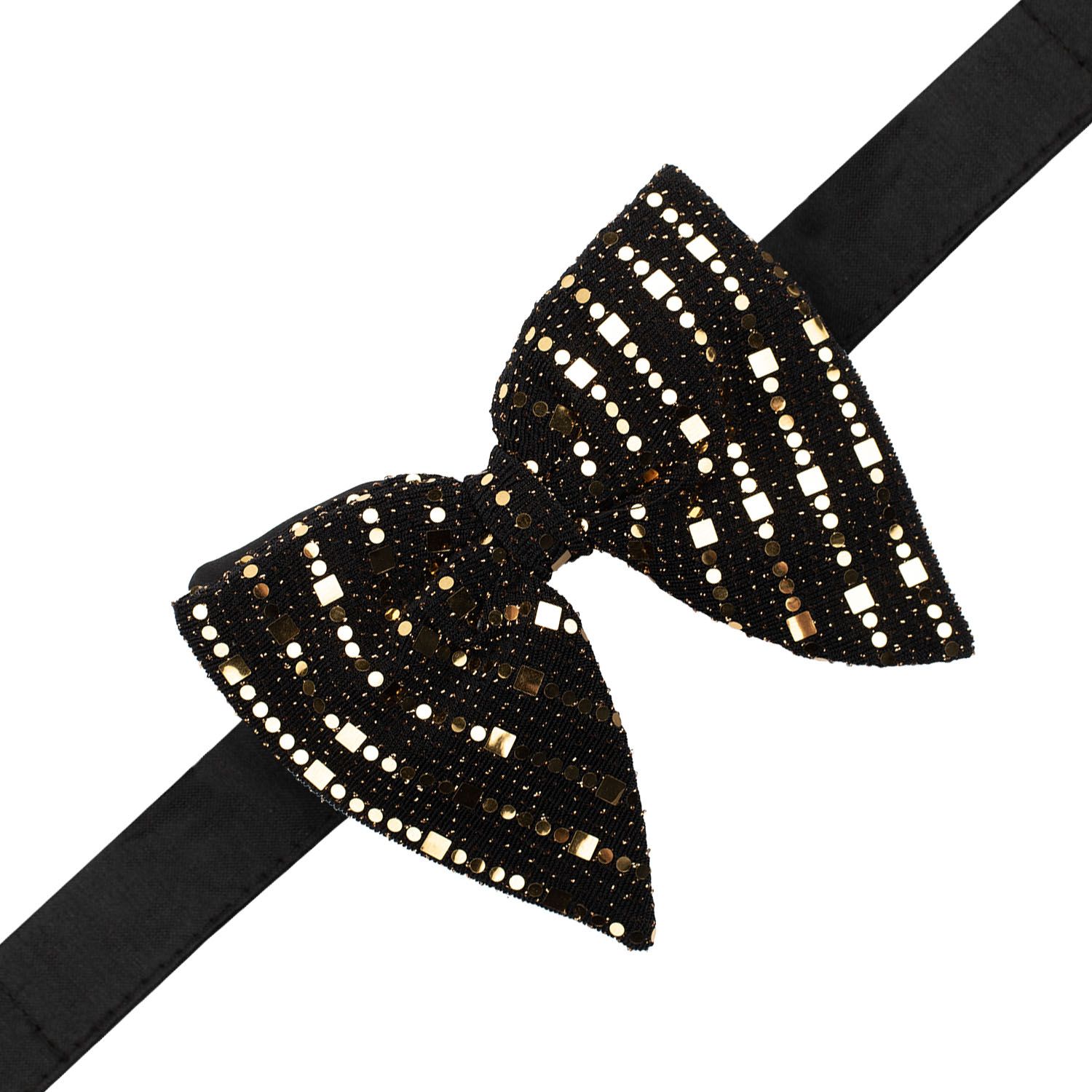 Buy Gold New Sequin Butterfly Bow Tie - the tie hub