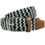 Black and White Elastic Belt