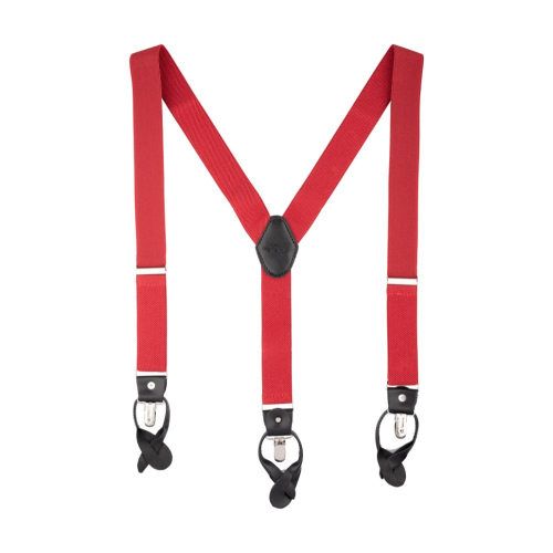 Red Button And Clip Suspenders For Purchase