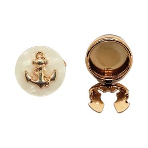 Stylish Gold Plated Button Cover