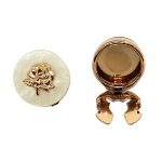 Rose Plated Button Cover